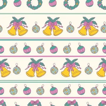 Christmas Seamless Pattern Stock Illustration