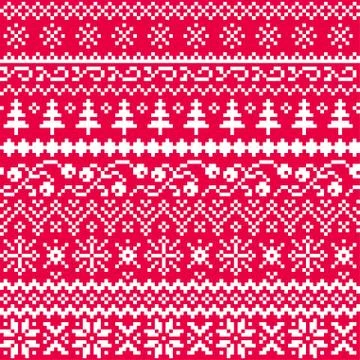 Christmas seamless pattern Stock Illustration