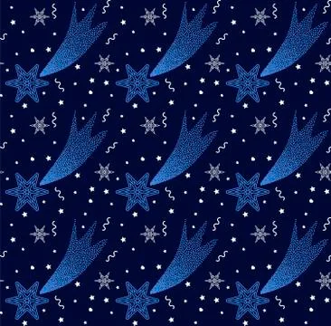 Christmas seamless pattern Stock Illustration