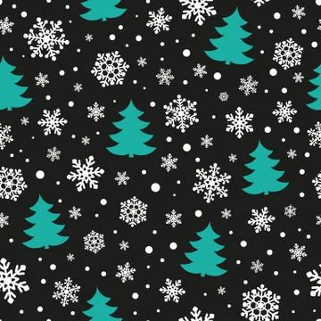 Christmas seamless pattern Illustrazione stock