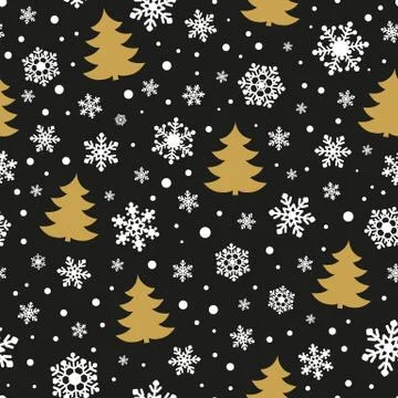 Christmas seamless pattern Stock Illustration