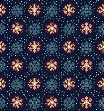 Christmas seamless pattern Stock Illustration