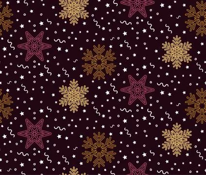 Christmas seamless pattern Stock Illustration