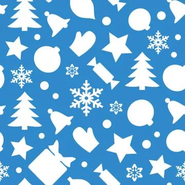 Christmas seamless pattern Stock Illustration