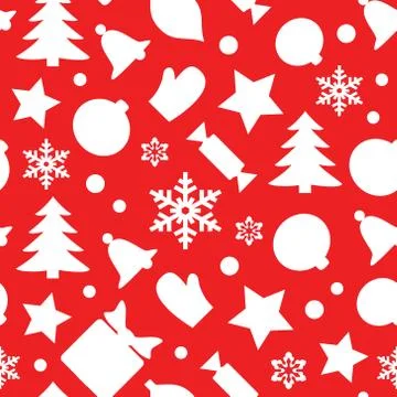 Christmas seamless pattern Stock Illustration