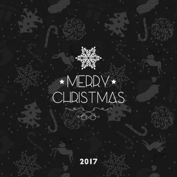 Christmas Seamless Pattern Stock Illustration