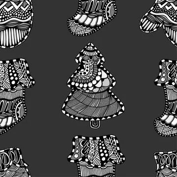 Christmas Seamless pattern Illustrazione stock