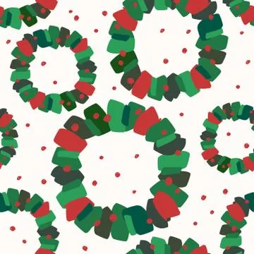 Christmas Seamless Pattern Stock Illustration