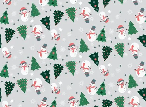 Christmas Seamless Pattern Stock Illustration