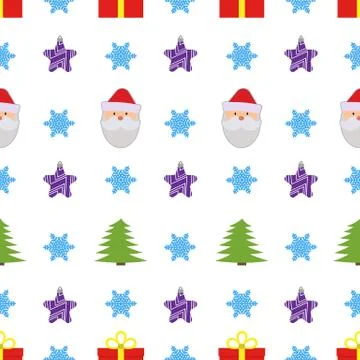 Christmas seamless pattern Stock Illustration