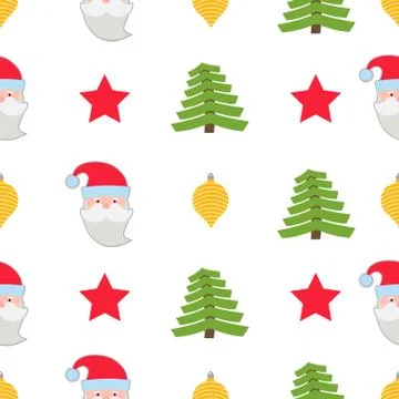 Christmas seamless pattern Stock Illustration