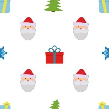 Christmas seamless pattern Illustrazione stock