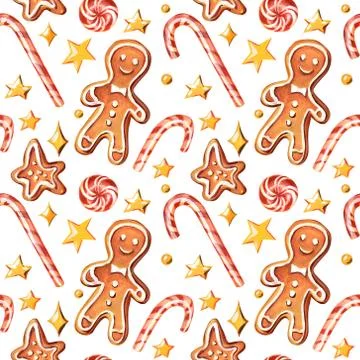 Christmas seamless pattern. Stock Illustration