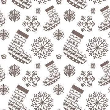 Christmas seamless pattern. Stock Illustration