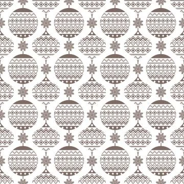Christmas seamless pattern. Stock Illustration