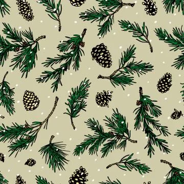 Christmas seamless pattern Stock Illustration