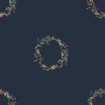 Christmas seamless pattern Stock Illustration