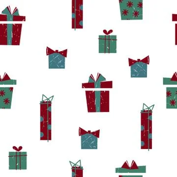 Christmas seamless pattern Stock Illustration