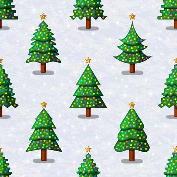 Christmas Seamless Pattern Illustrazione stock