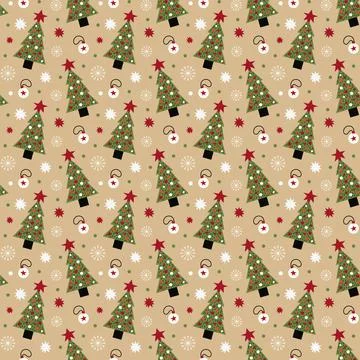 Christmas seamless pattern Stock Illustration