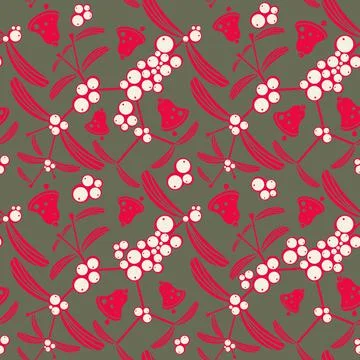 Christmas seamless pattern Stock Illustration