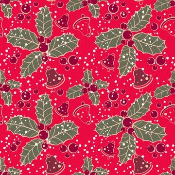 Christmas seamless pattern Stock Illustration