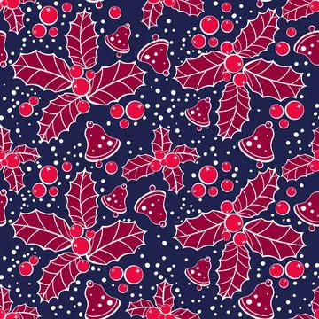 Christmas seamless pattern Stock Illustration