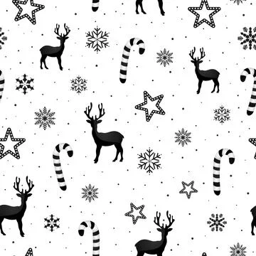 Christmas seamless pattern. Stock Illustration