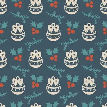 Christmas Seamless Pattern Stock Illustration