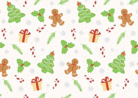 Christmas seamless pattern Stock Illustration