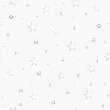 Christmas seamless pattern. It's snowing. Snow and stars. Snowy sky. Illustrazione stock