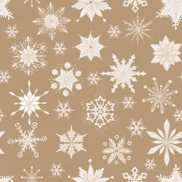 Christmas seamless pattern. lights,pine cone, firry. Watercolor illustration. Stock Illustration