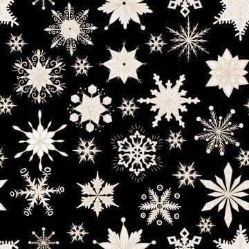 Christmas seamless pattern. lights,pine cone, firry. Watercolor illustrati... Stock Photos