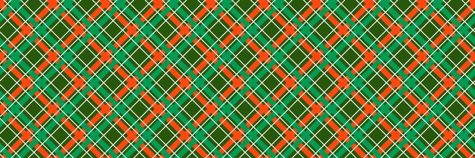 Christmas seamless pattern. Red and green check gingham background. New year 스톡 일러스트