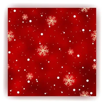 Christmas seamless pattern with red decoration Stock Illustration