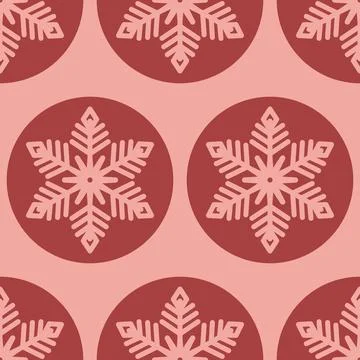 Christmas seamless pattern with snowflake, christmas decoration festive win.. イラスト素材