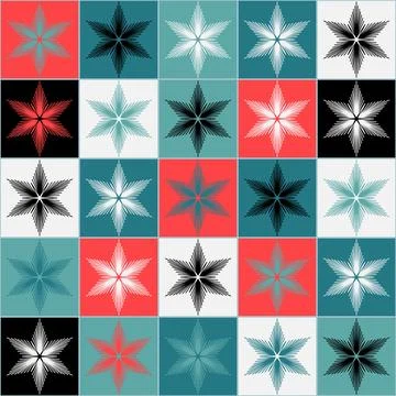 Christmas seamless pattern with snowflake, christmas decoration festive winte Ilustración de archivo