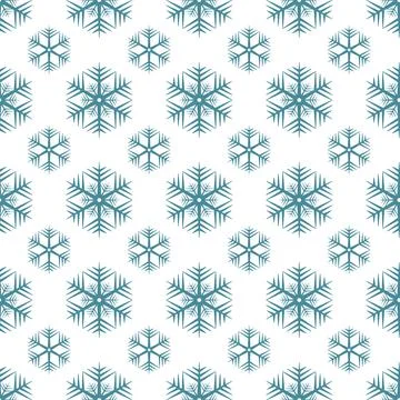 Christmas seamless pattern snowflake illustration design Illustrazione stock