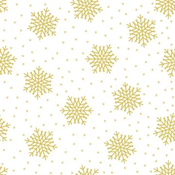 Christmas seamless pattern with snowflakes Illustrazione stock