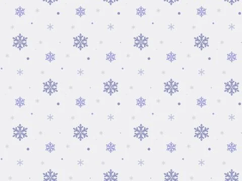Christmas seamless pattern with snowflakes. Stock Illustration