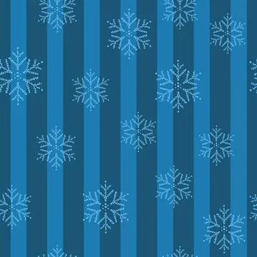 Christmas seamless pattern. Snowflakes. Illustrazione stock