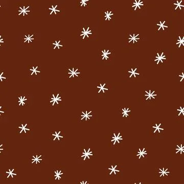 Christmas seamless pattern with snowflakes. Let it snow background Stock Illustration
