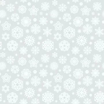 Christmas seamless pattern with a snowflakes light Stock Illustration
