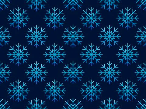 Christmas seamless pattern with snowflakes. Vector illustration Illustrazione stock