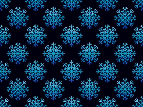 Christmas seamless pattern with snowflakes. Vector illustration Stock Illustration