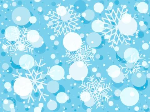 Christmas seamless pattern with snowflakes. Winter abstract background. Vecto Illustrazione stock