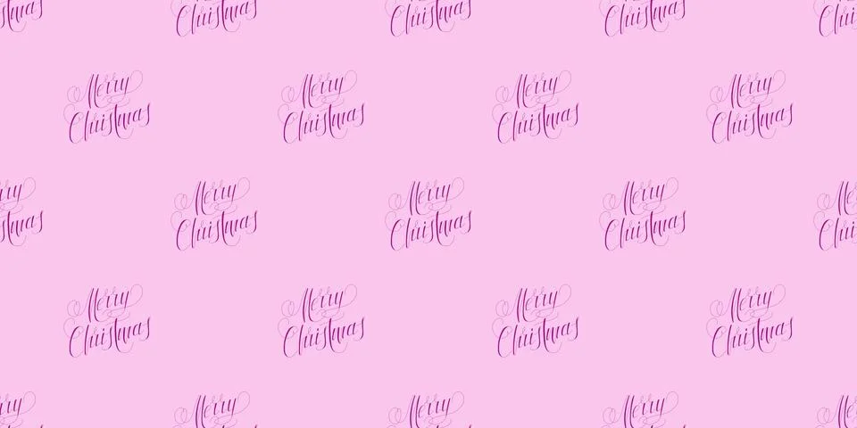 Christmas seamless pattern with text - Merry Christmas Stock Illustration