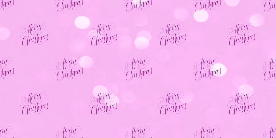 Christmas seamless pattern with text - Merry Christmas Stock Illustration