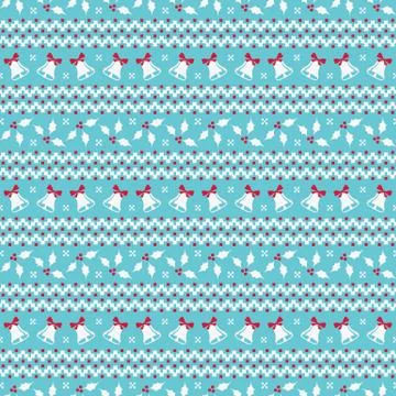Christmas seamless pattern. Vector background. Stock Illustration