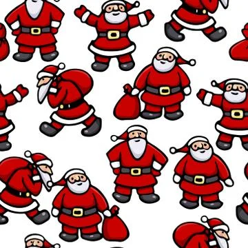 Christmas seamless pattern in vector Stock Illustration